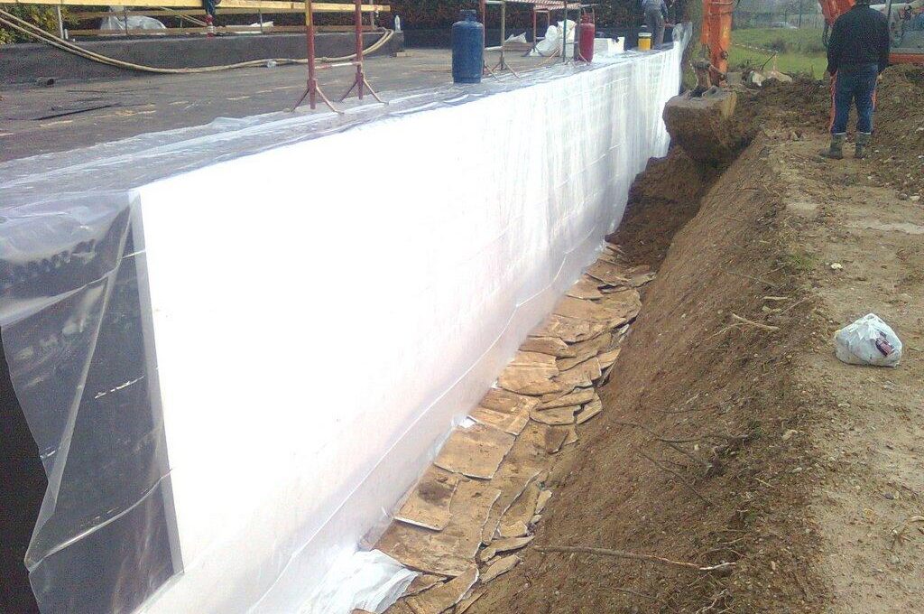 Impermeabilizzazione di un muro verticale controterra